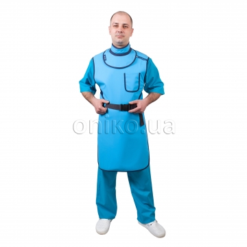 One-side surgical apron, with belt ON-RA 204