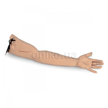 Model ruky s chirurgickým stehem
